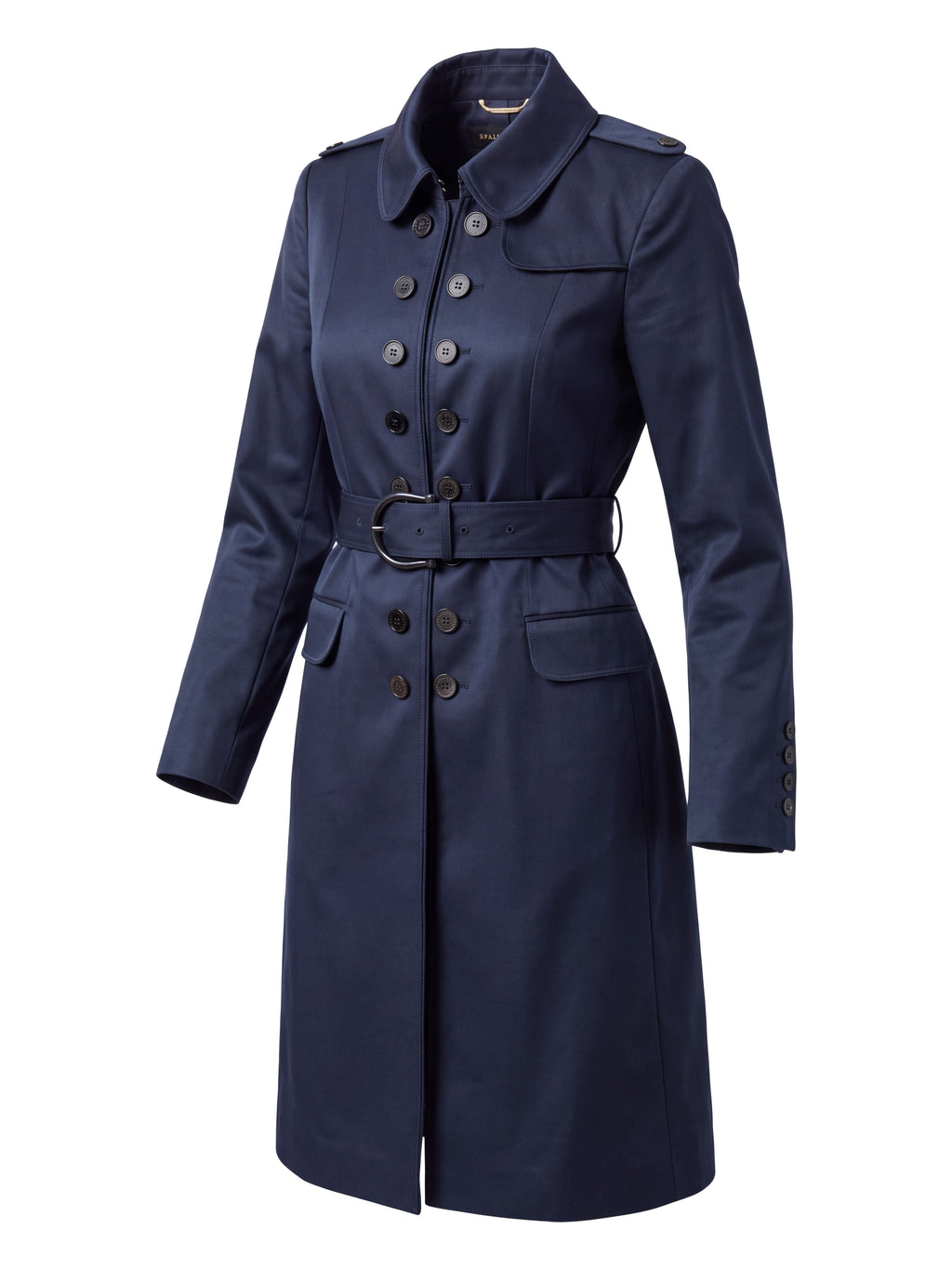 Burberry Navy Trench Coat Size 12