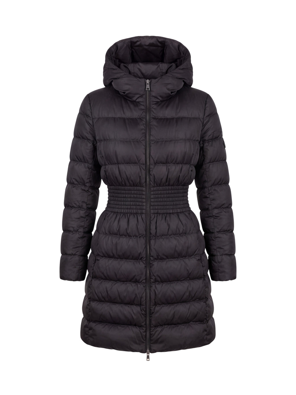 Prada Black Padded Hooded Coat Size 8