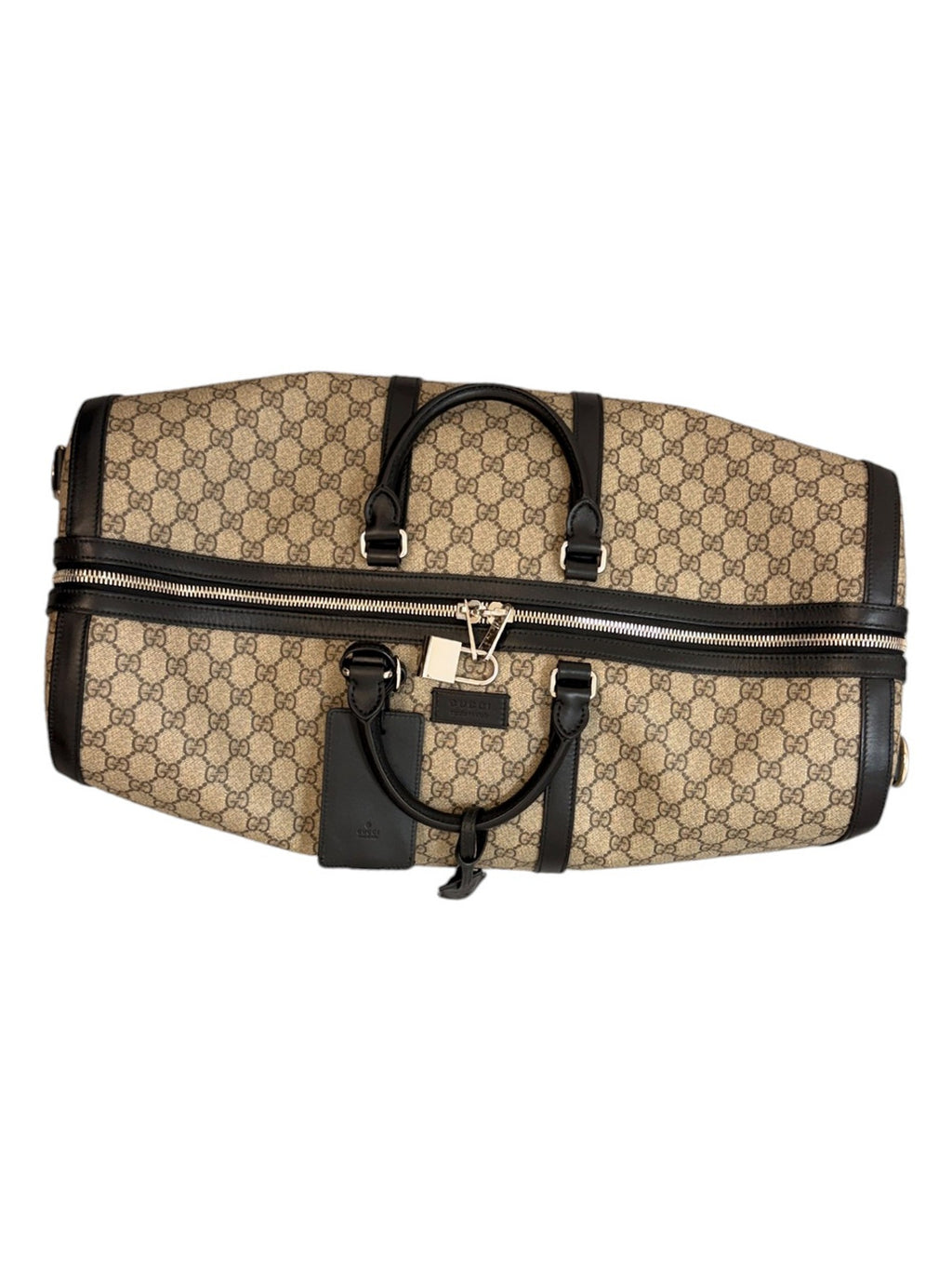 Gucci Beige GG Supreme Luggage Bag
