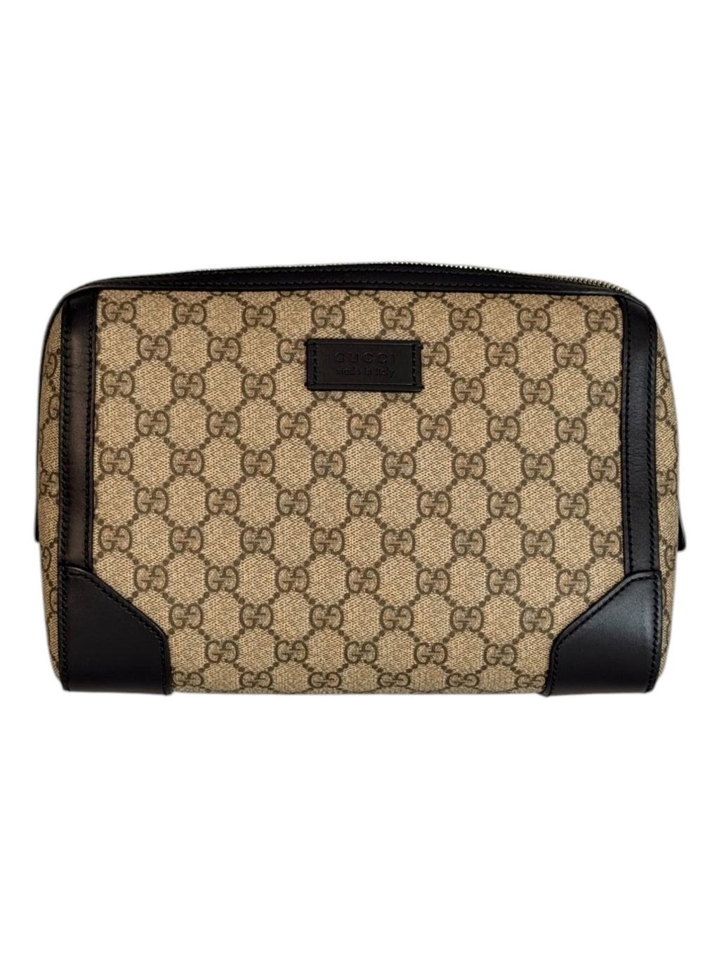 Gucci Beige GG Supreme Wash Bag