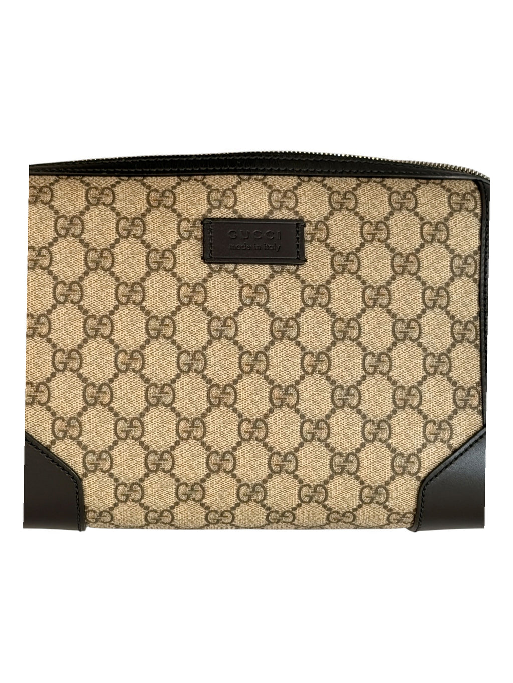 Gucci Beige GG Supreme Wash Bag