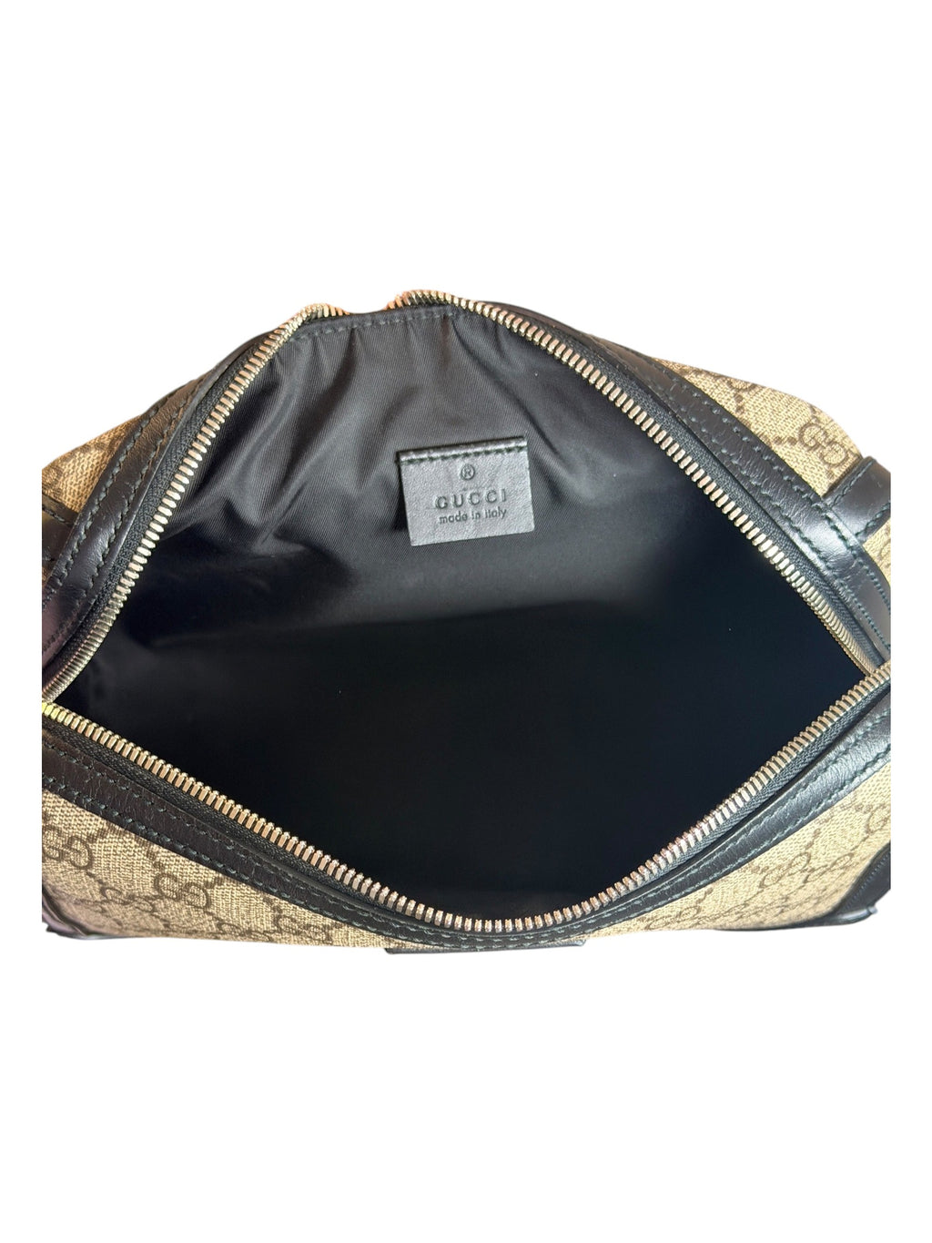Gucci Beige GG Supreme Wash Bag