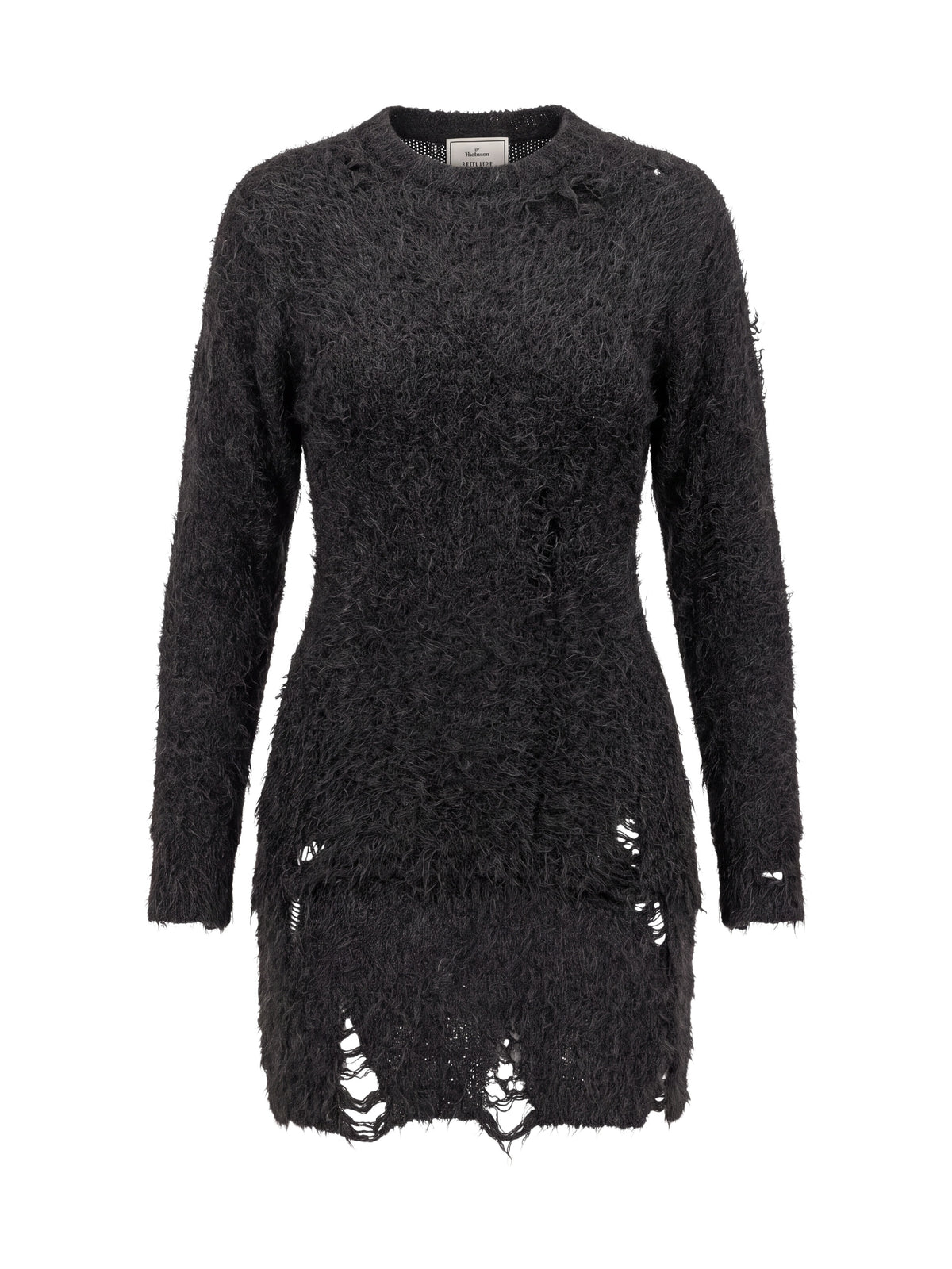 Maison Mihara Yasuhiro Grey Distressed Jumper