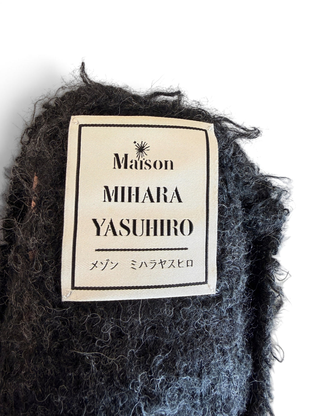 Maison Mihara Yasuhiro Grey Distressed Jumper