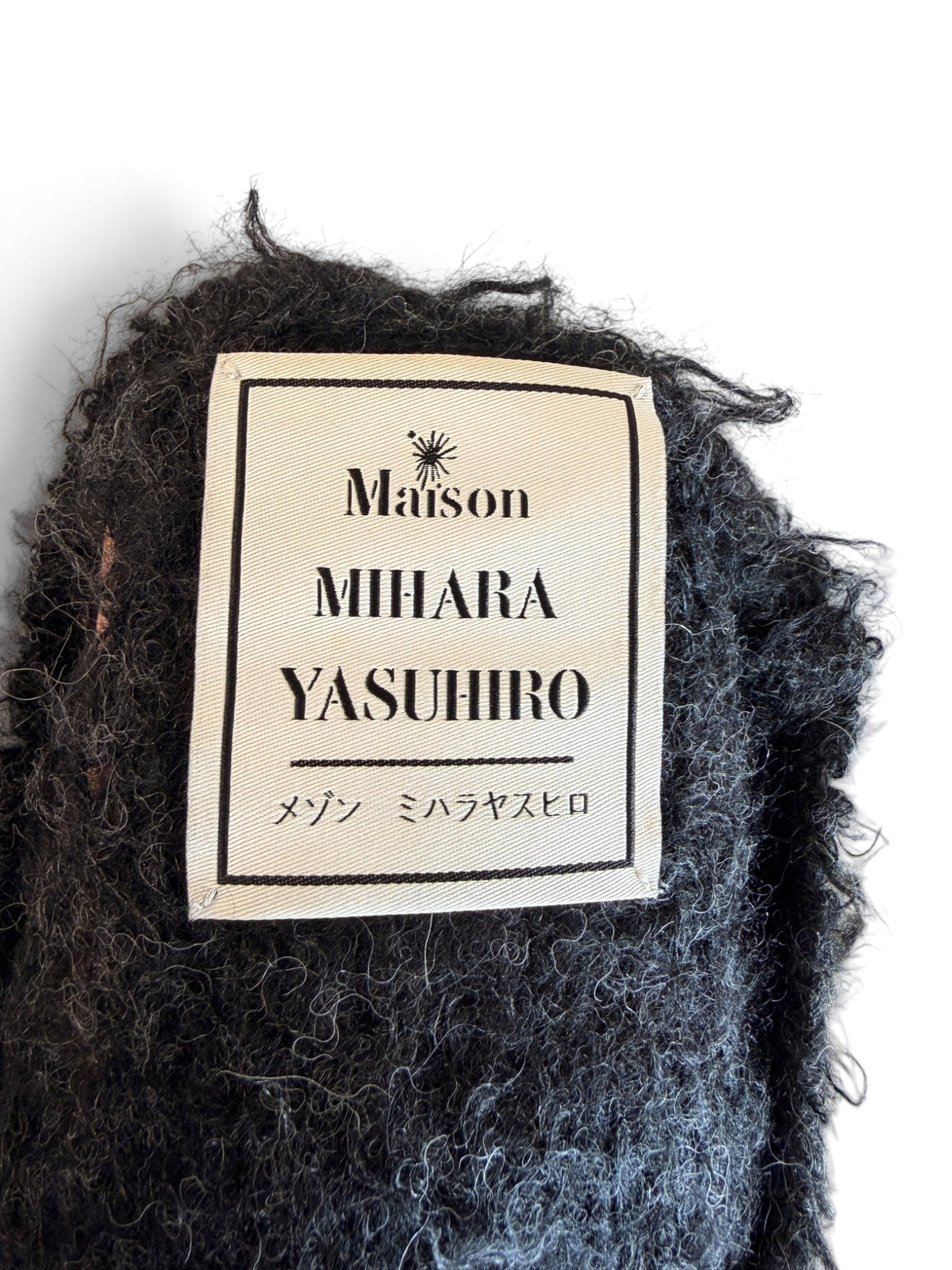 Maison Mihara Yasuhiro Grey Distressed Jumper