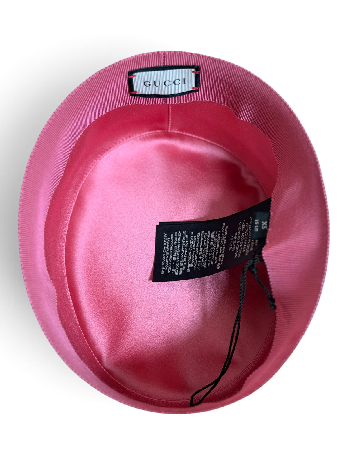 Gucci Gold Lamé Bee Boater Hat XS