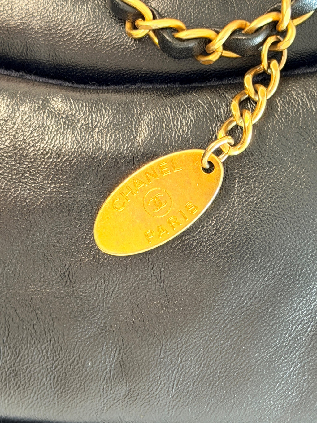 Chanel Black Lambskin Medium Simply Flap Bag