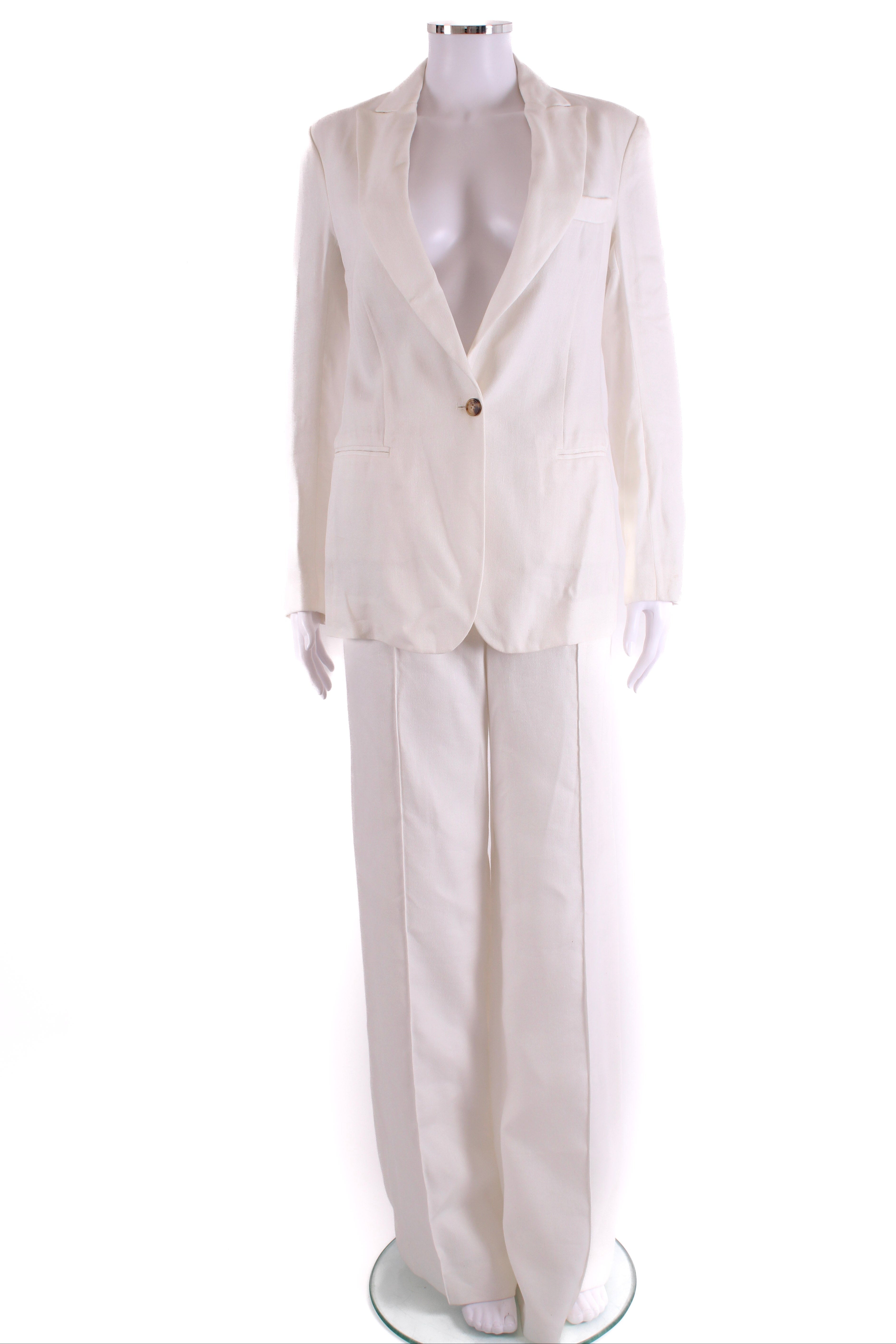 Celine Trouser Suit White 10