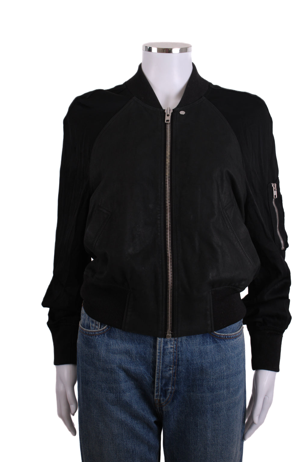 Rick Owens L/S Bomber Jacket Black 16