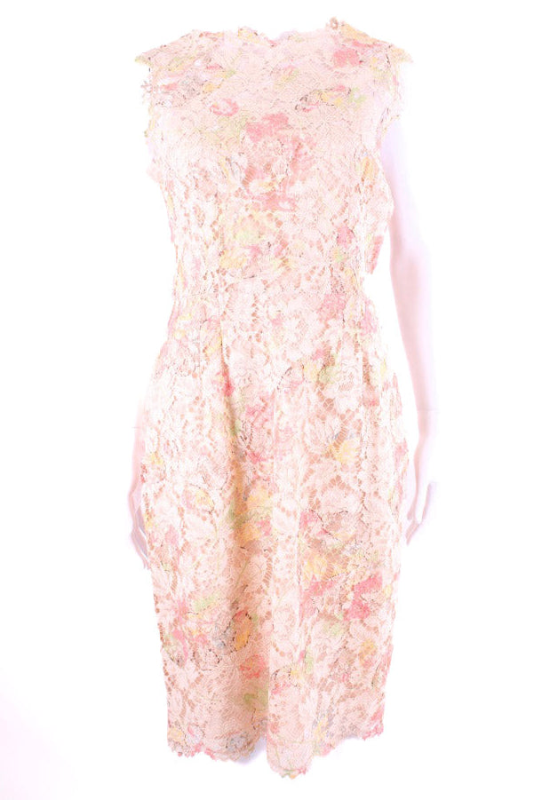 Valentino S/S Lace Dress Beige/ Pink M