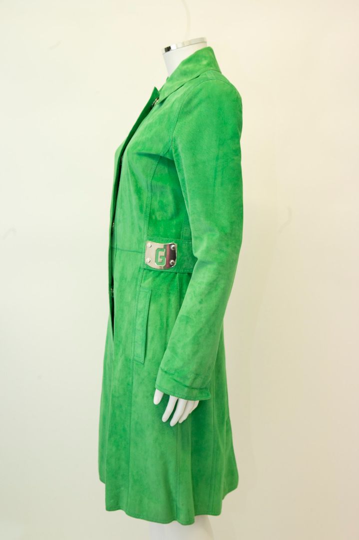 Dolce & Gabbana Suede Coat Green S