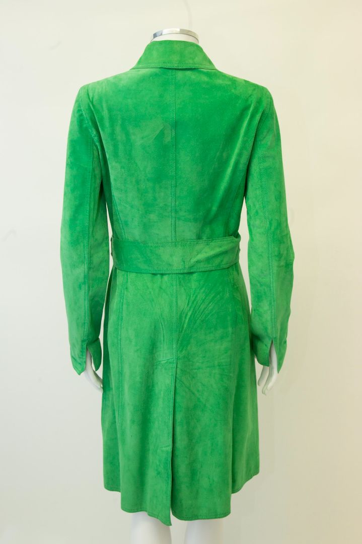 Dolce & Gabbana Suede Coat Green S