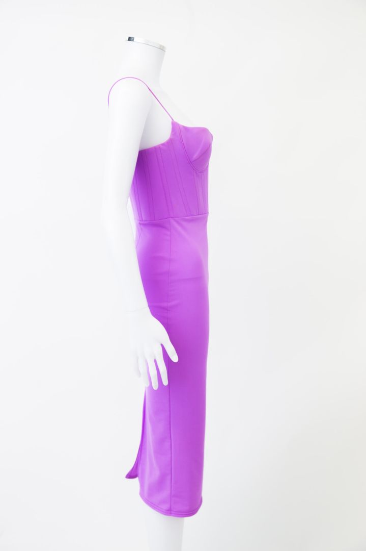 Alex Perry S/S Corset MidiDress Lilac 10