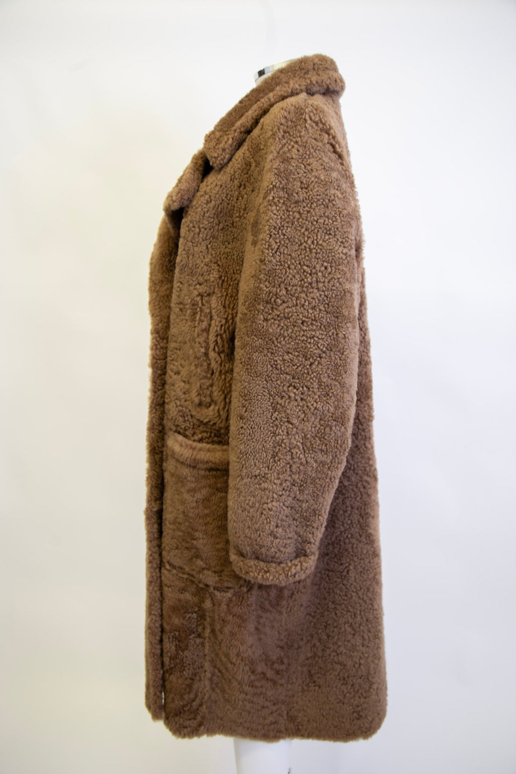 Yves Salomon Shearling Coat Camel UK14/ IT42