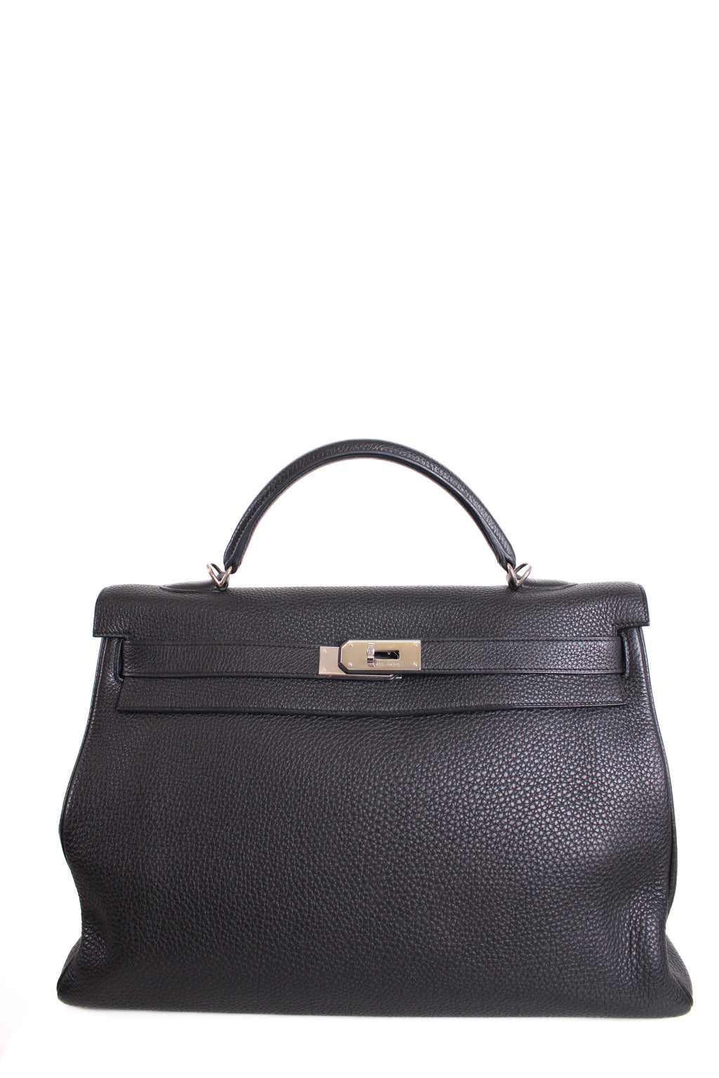 Hermes Kelly 40 Retourne Togo Leather Black