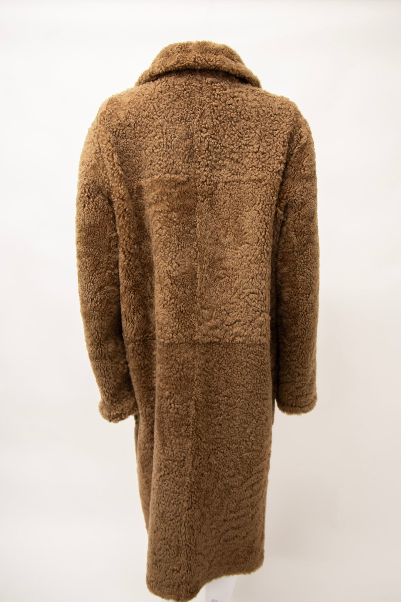 Yves Salomon Shearling Coat Camel UK14/ IT42