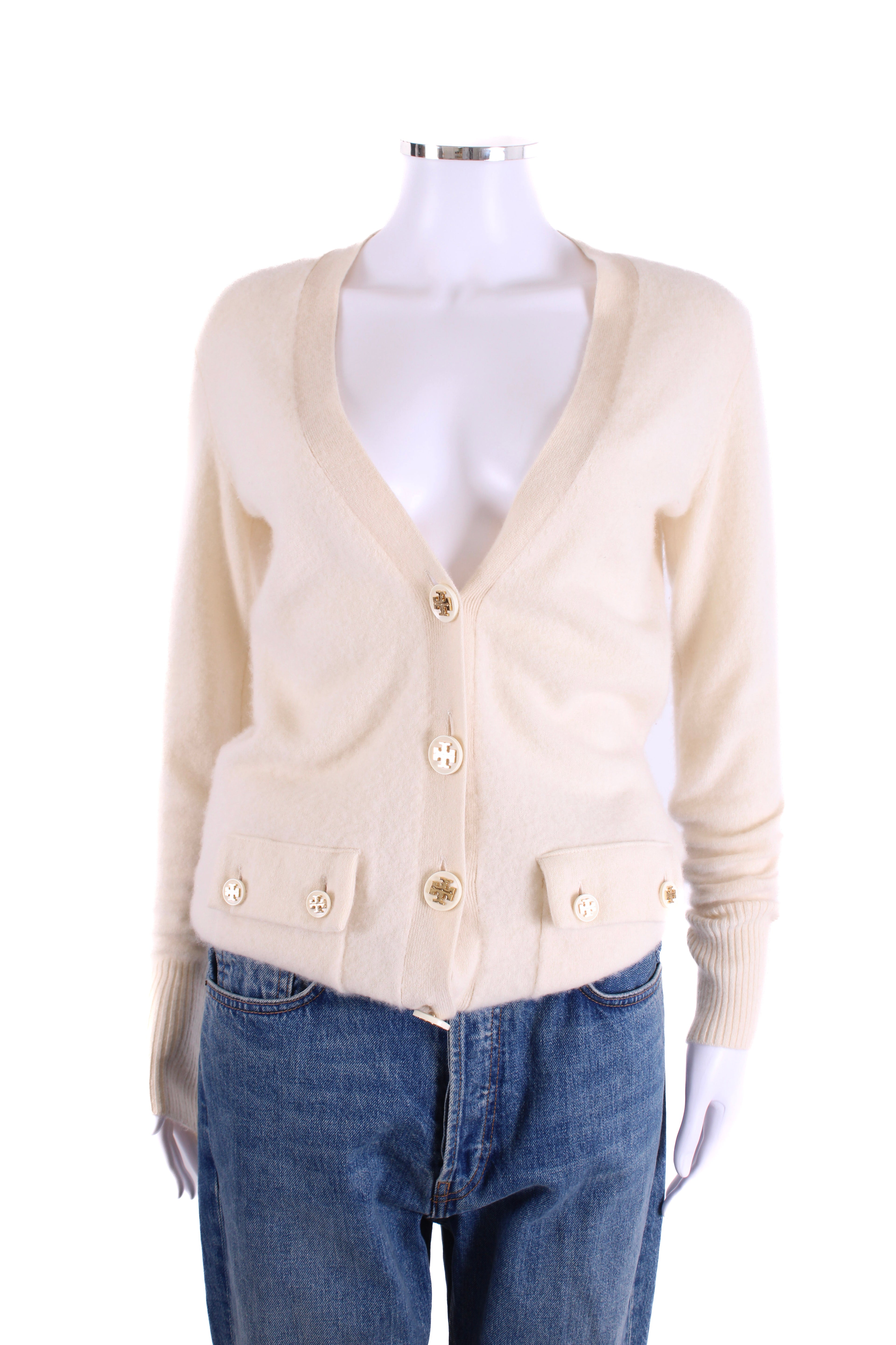 Tory Burch Cardigan Cream M