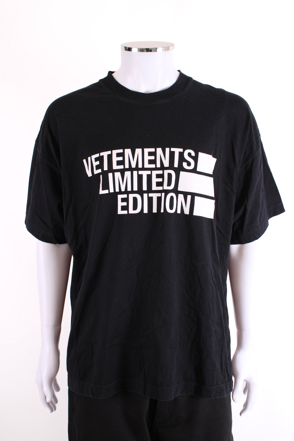 Vetements Logo T-shirt Black/ White L