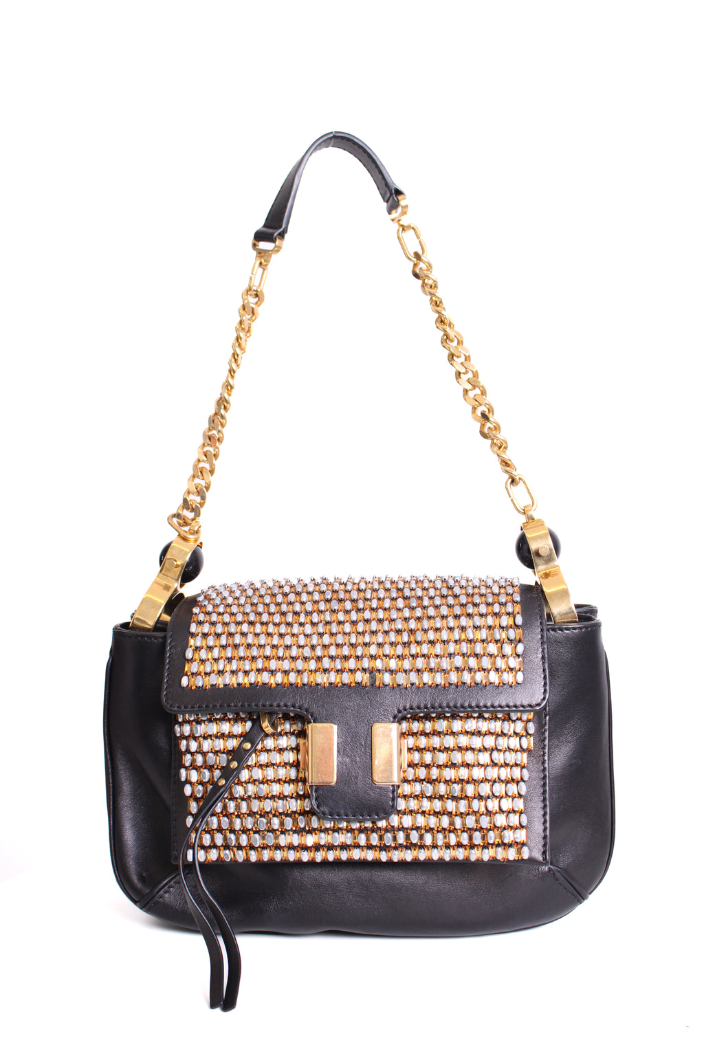 Chloe Amelia Crystal Embellished Bag Black