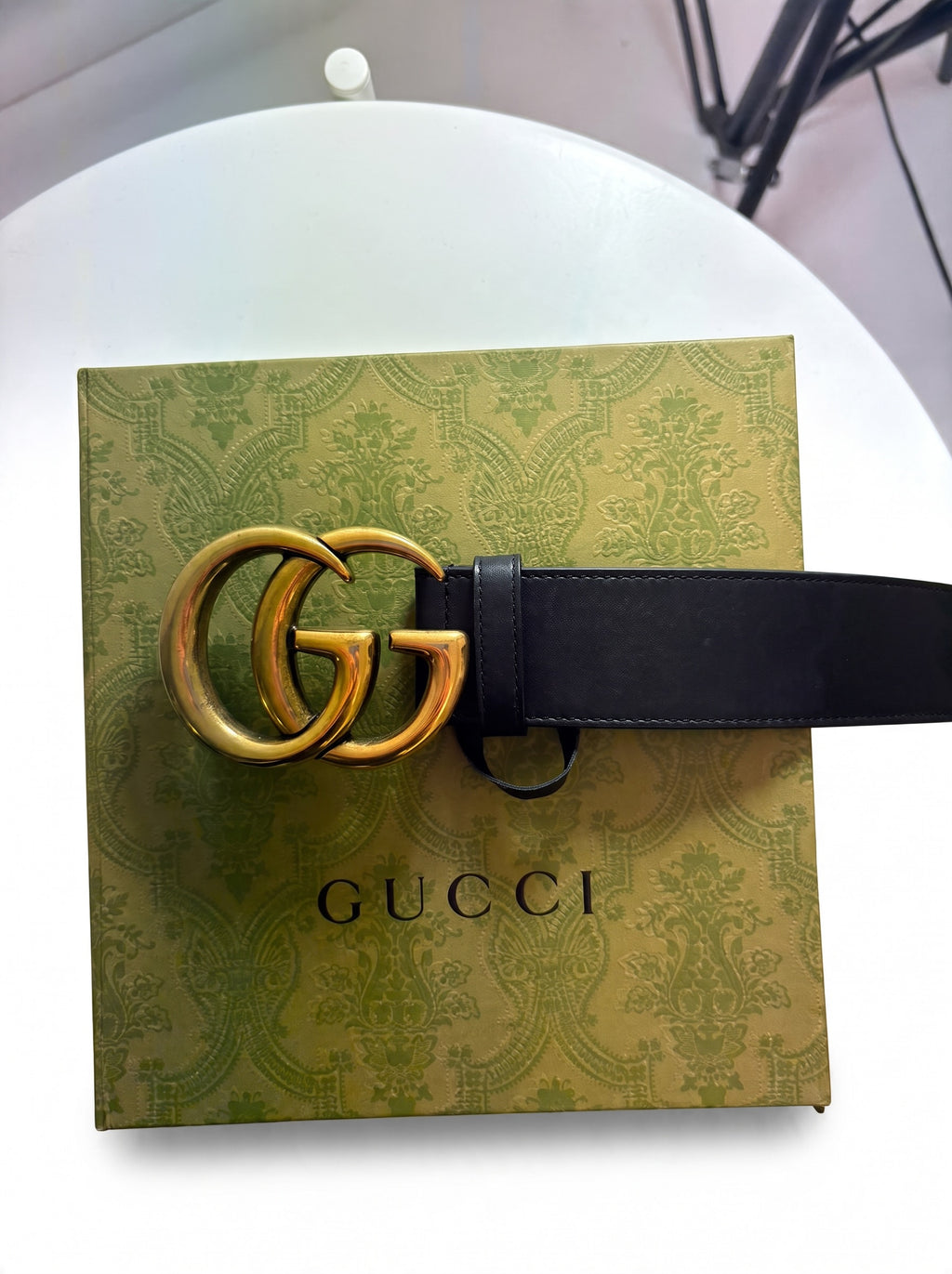 Gucci GG Marmont Belt Black
