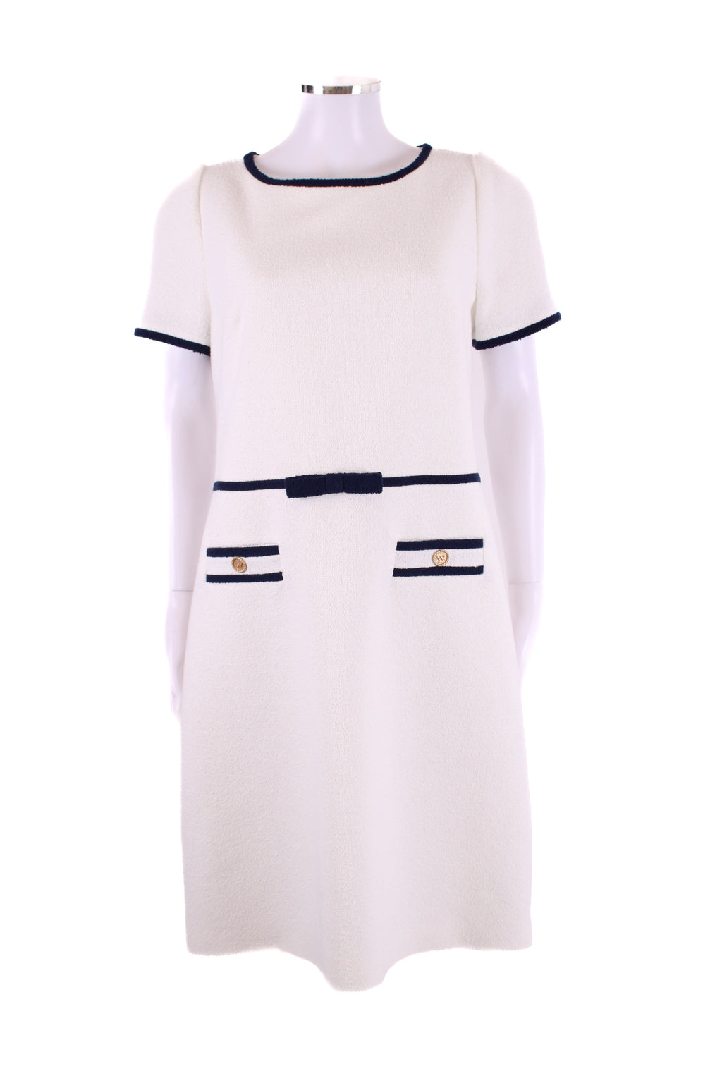 Weill Dress Navy & White L