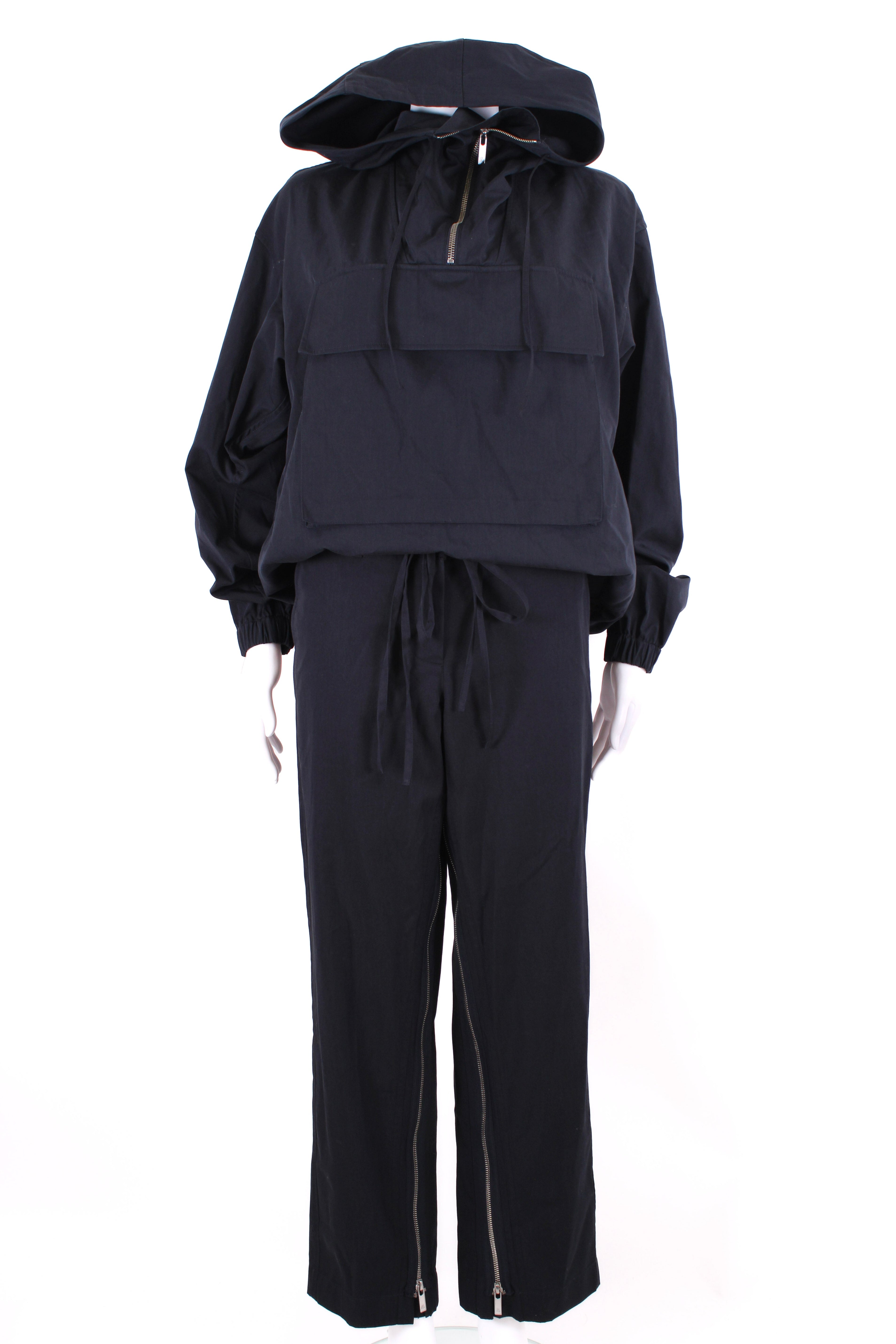 Helmut Lang Zip Jacket/ Trousers Co-ord Navy S