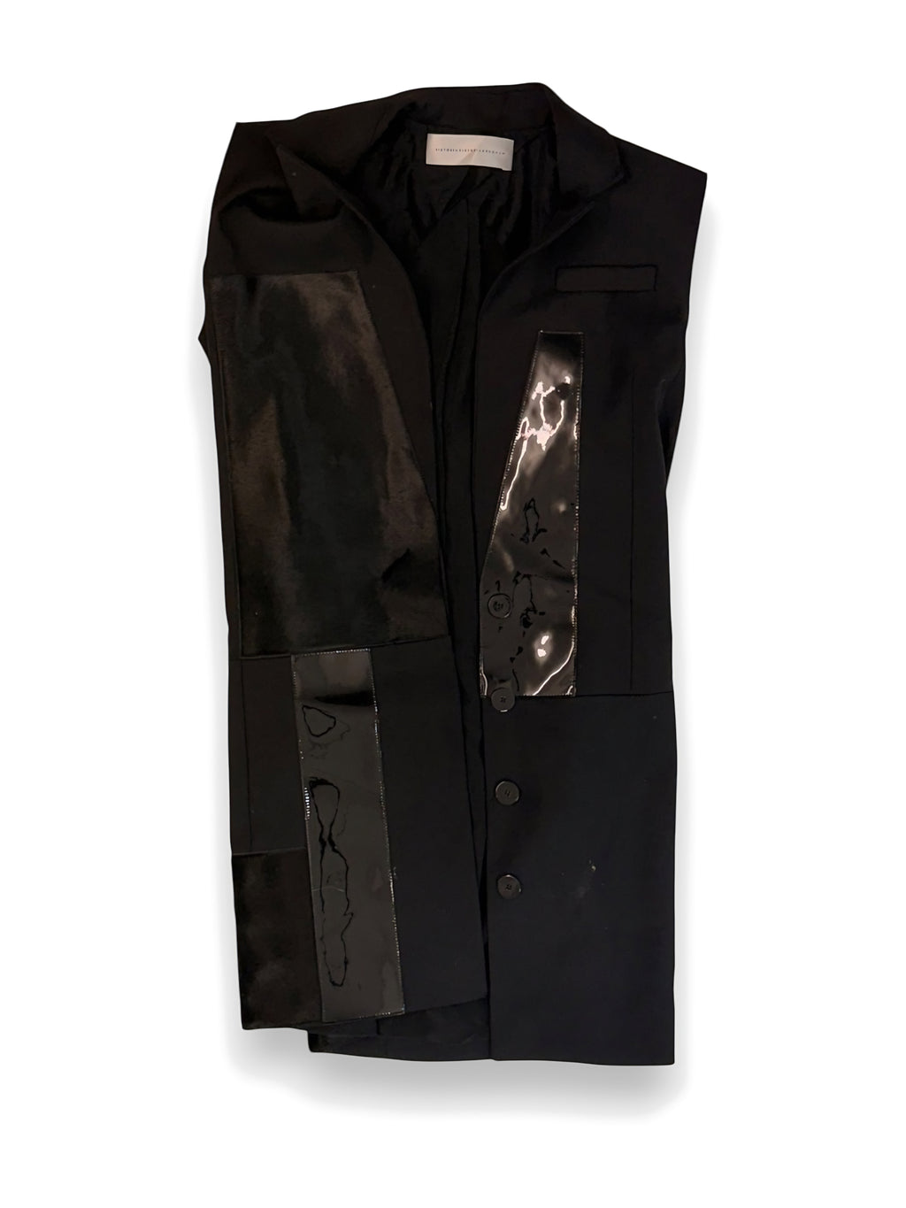 Victoria Victoria Beckham black panelled waistcoat