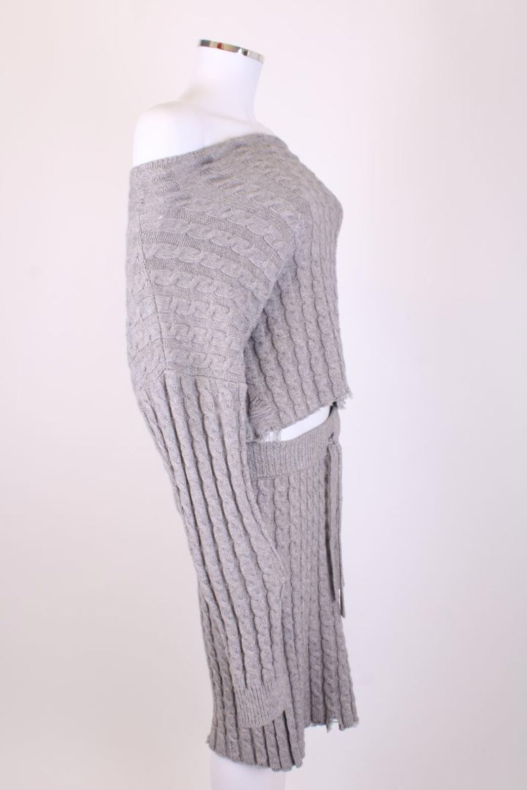Pinko Knit Jumper/ Skirt Co-ord Grey S/M