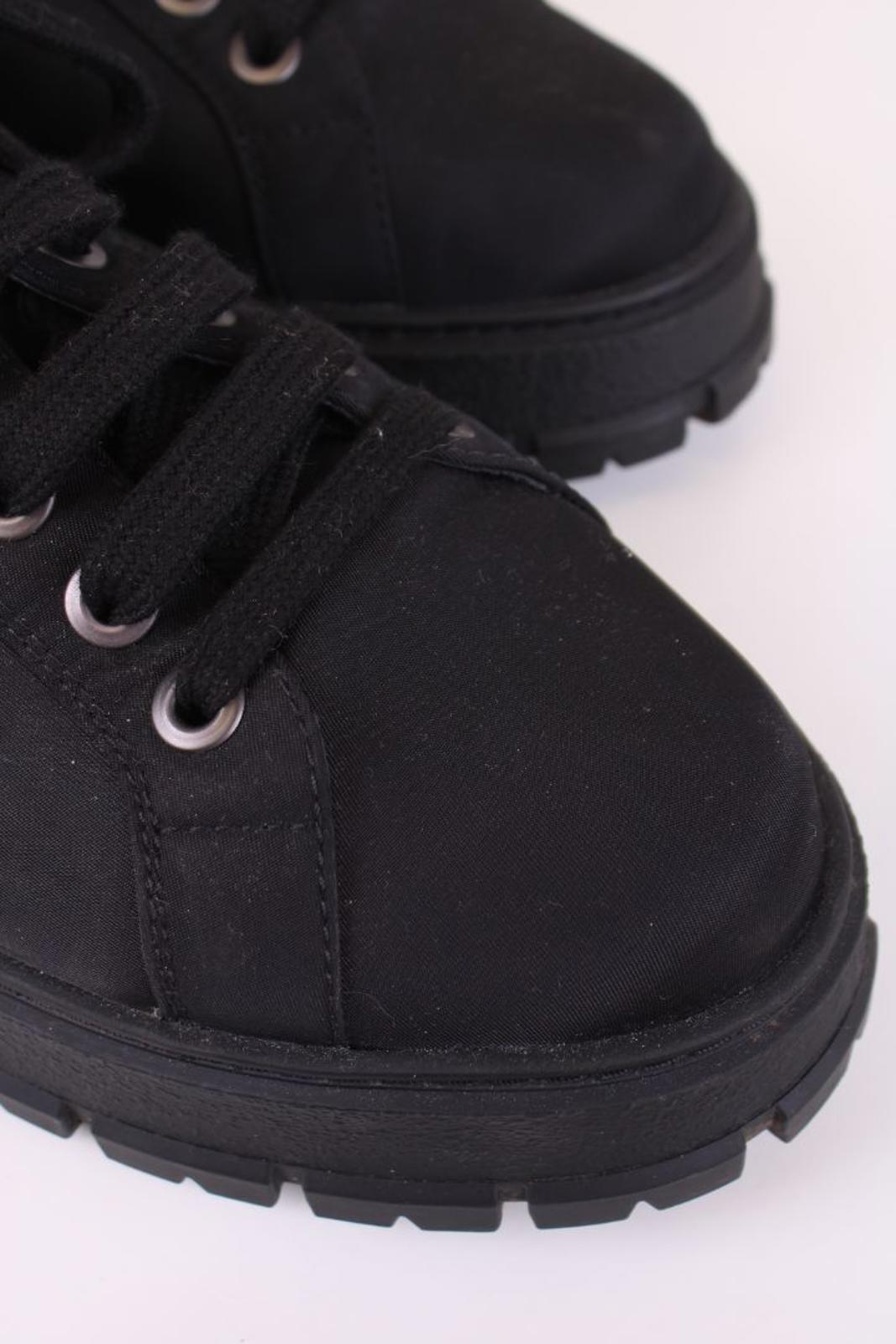 Prada Shearling Lined Trainers Black 40