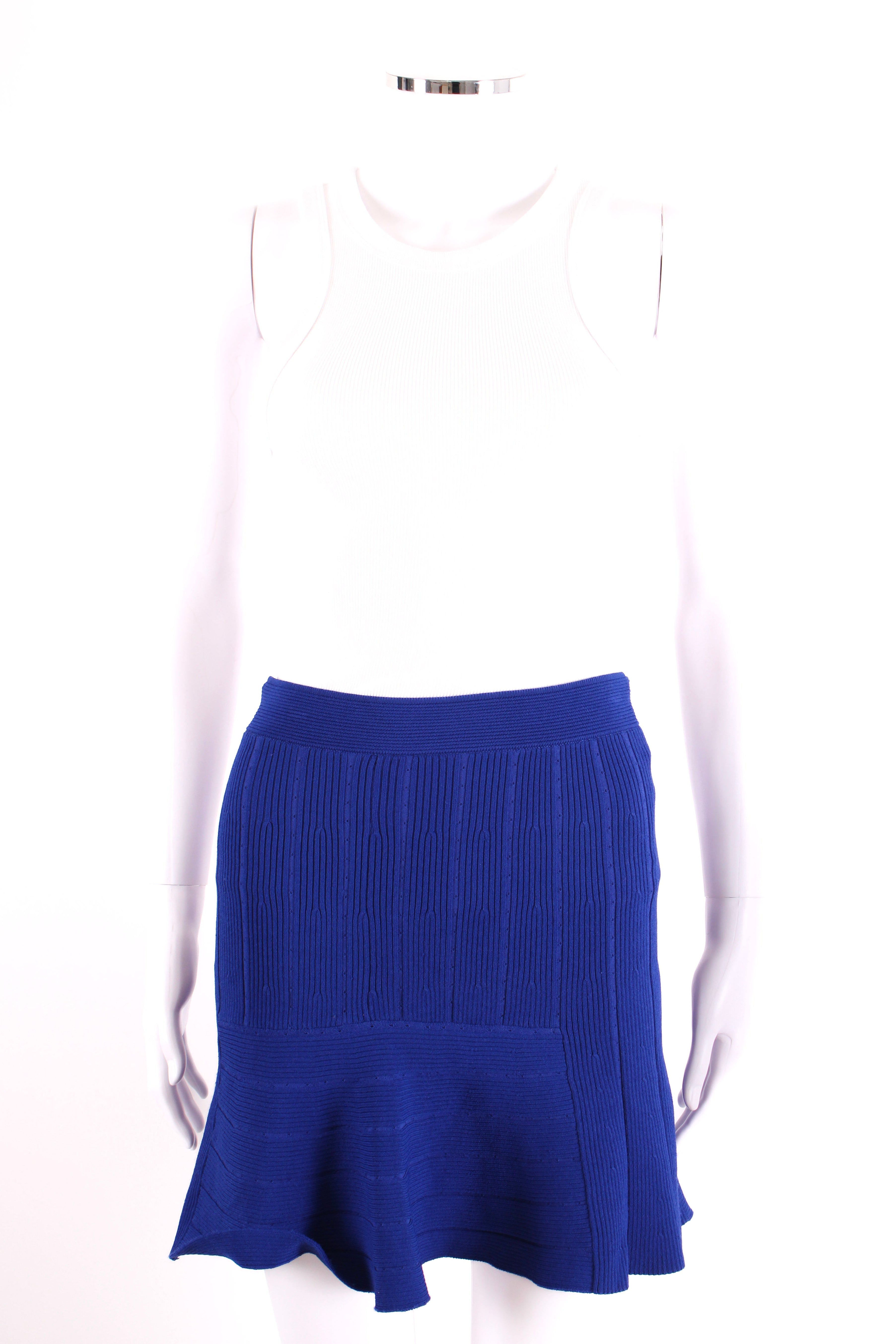 Sandro Knitted short skirt electric blue XS
