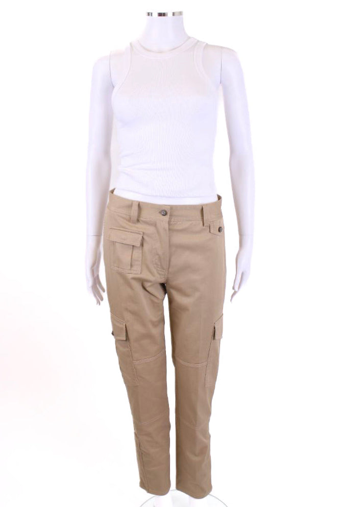 Dolce & Gabbana Cargo Pocket Trousers Beige S