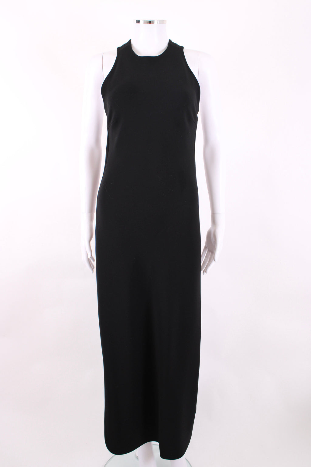 Celine S/S Cross Over Back Dress Black 8