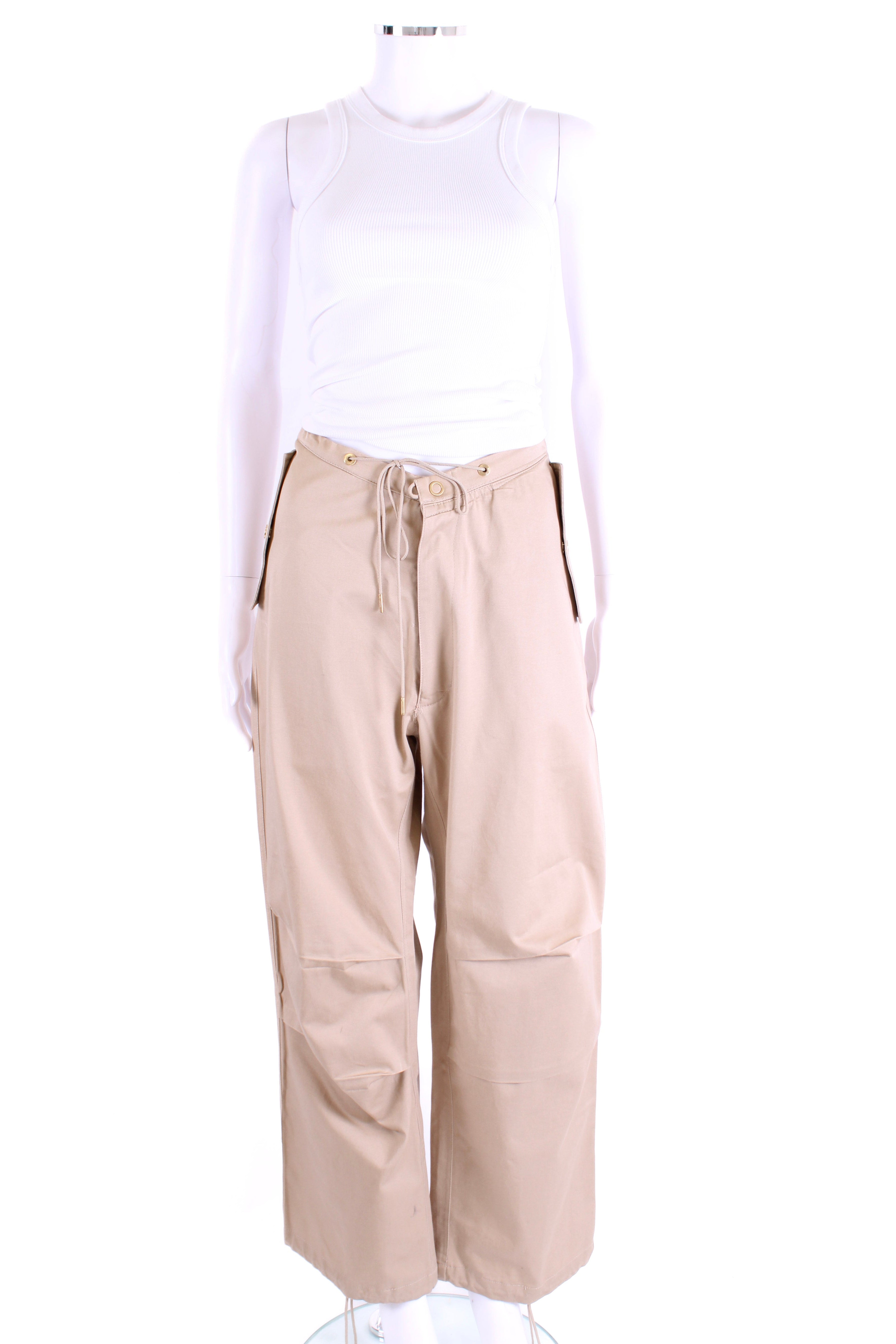 Dion Lee Toggle Parachute Trousers Beige 8