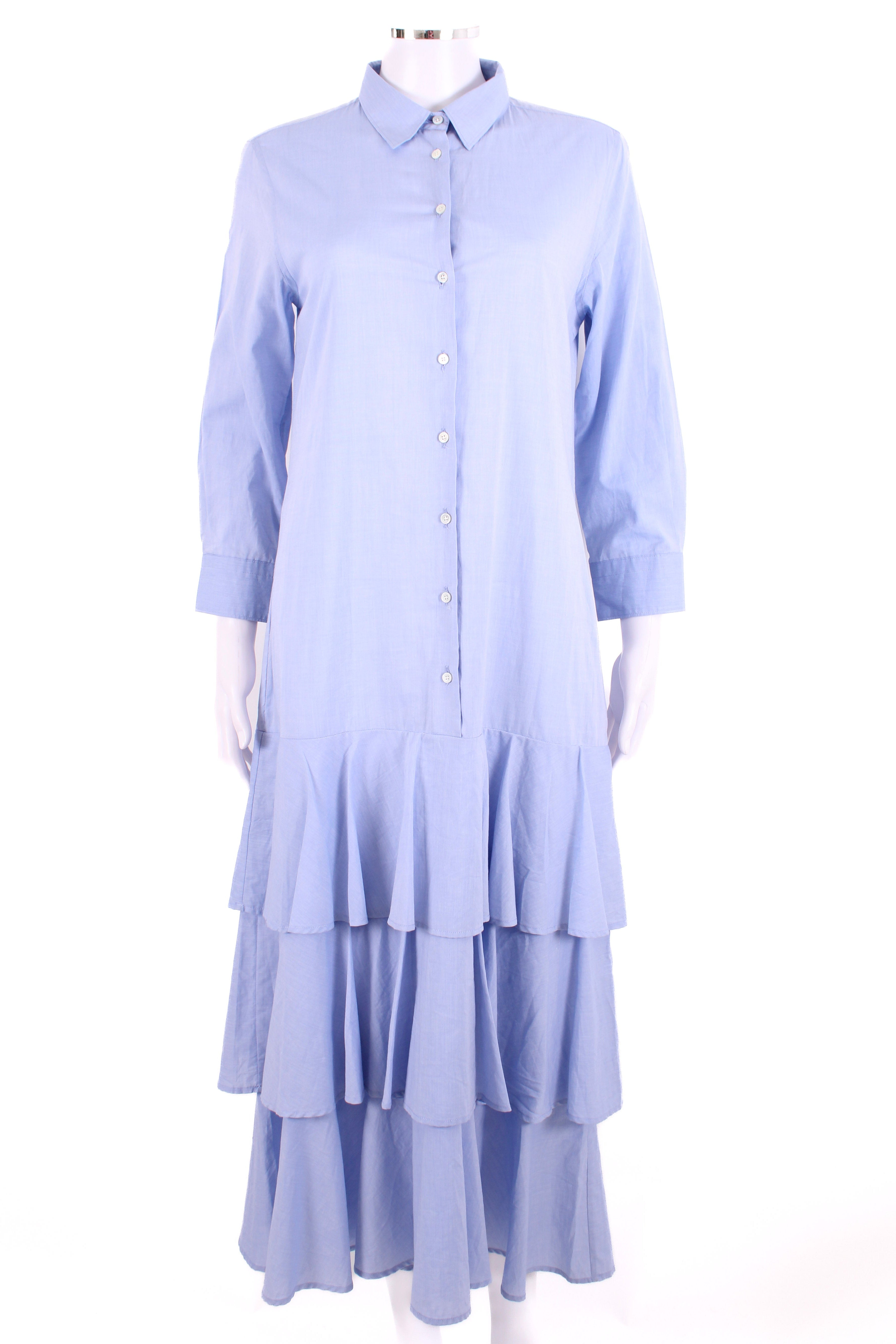 Sara Roka L/S Shirt Dress Blue 12