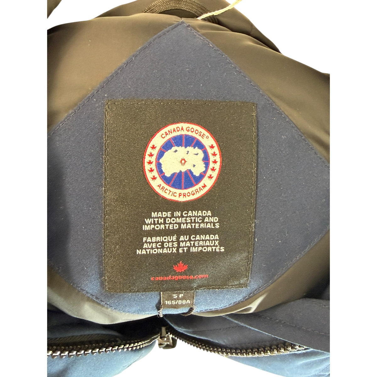 Canada Goose Rossclair Fur Trim Coat Navy 10