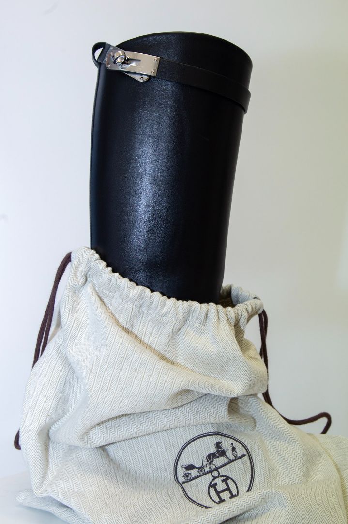 Hermes Jumping Boot Black 37.5