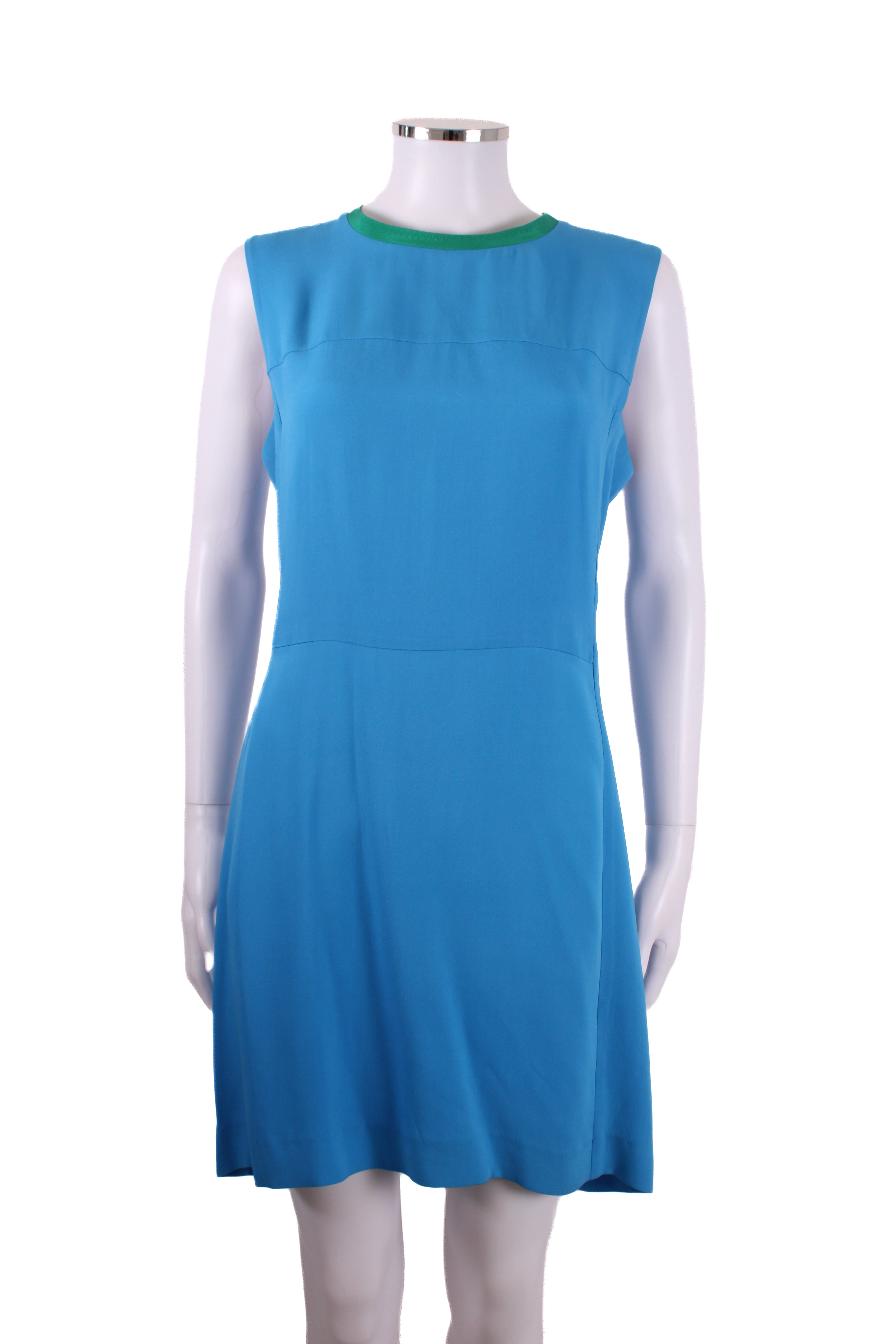Joseph S/S Shift Dress Blue/ Green 12
