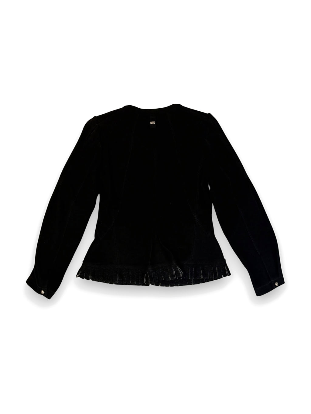 High black stud button jacket