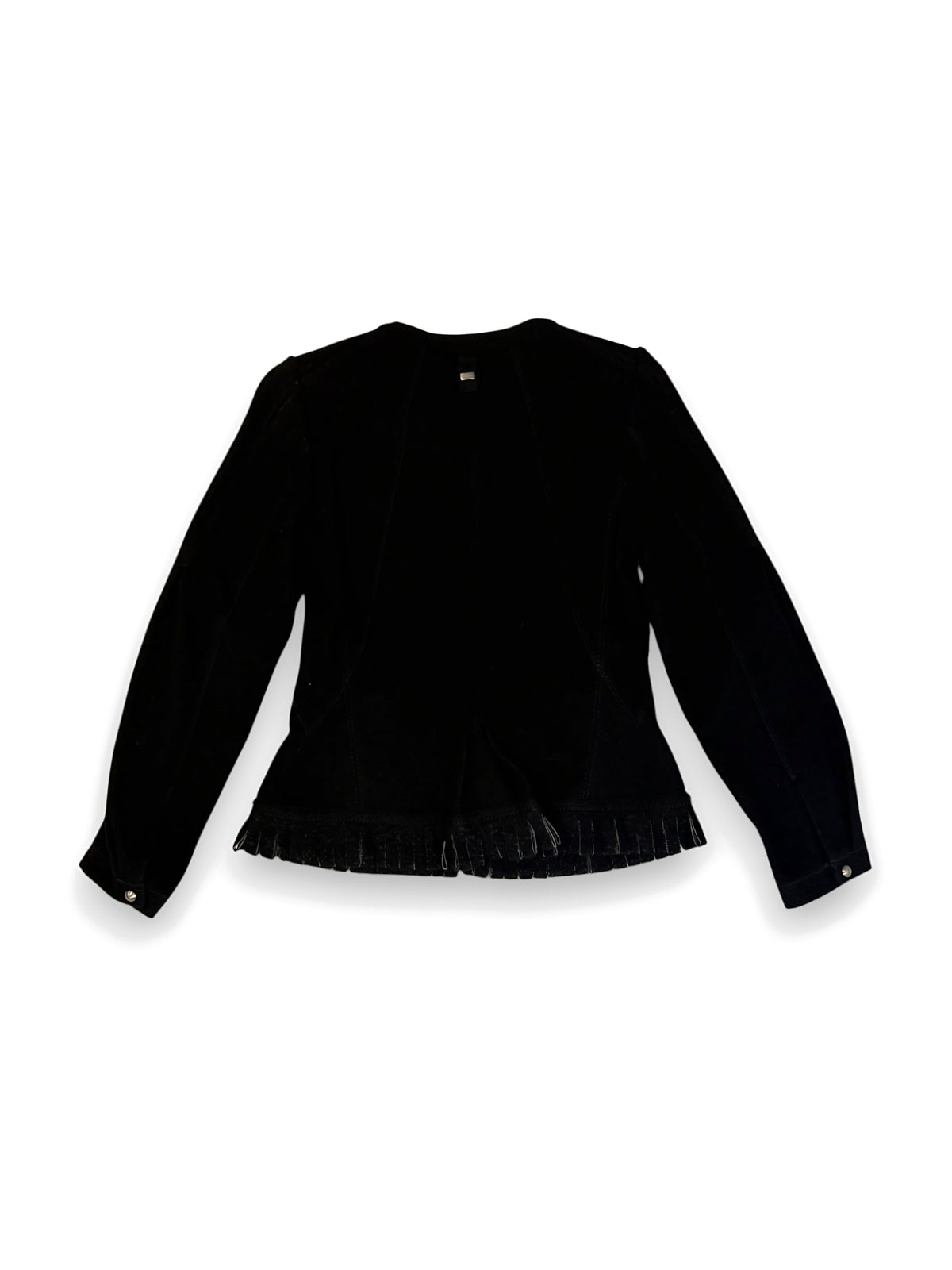 High black stud button jacket