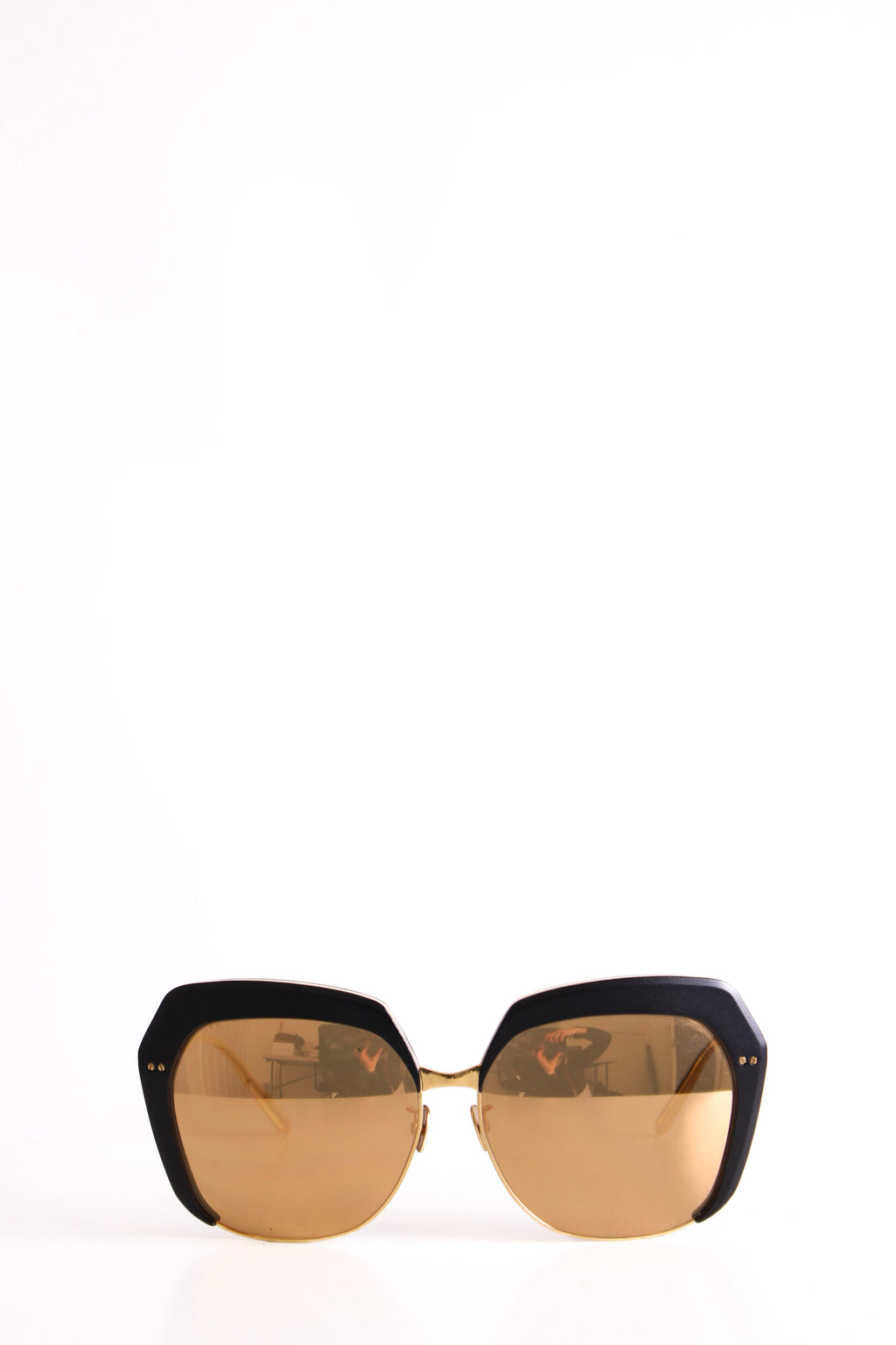 Linda Farrow Sunglasses Black/gold
