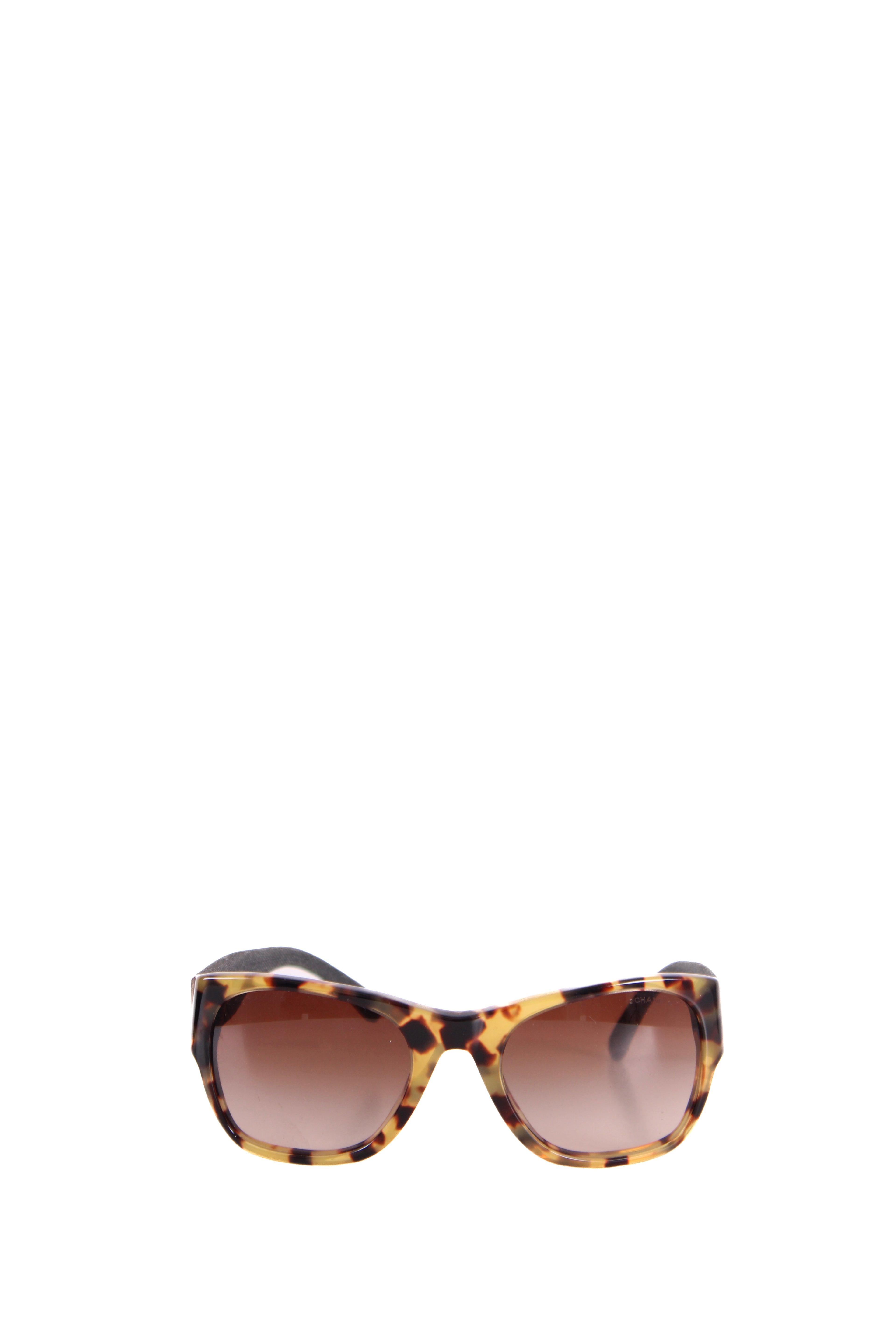 Chanel Denim Arm Sunglasses Tortoiseshell