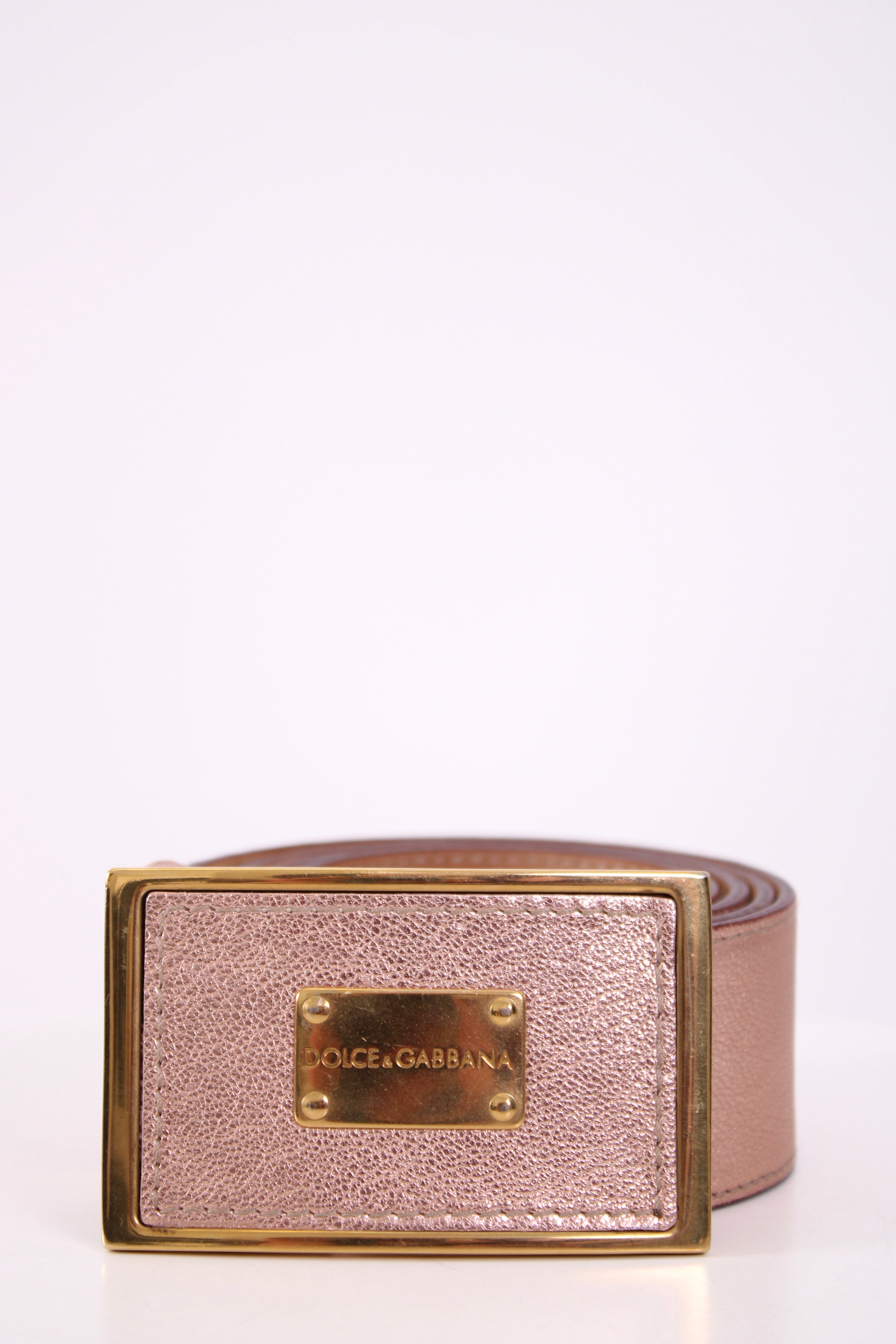 Dolce & Gabbana Belts Rose Gold 85cm
