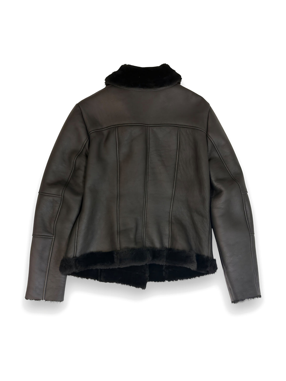 Black shearling jacket