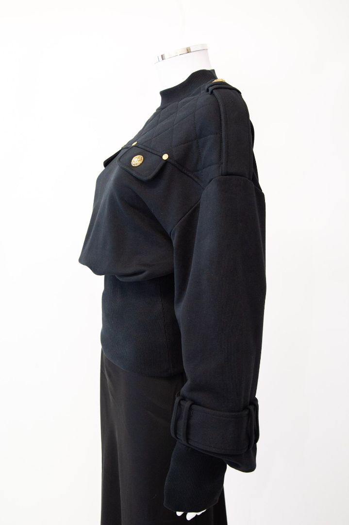 Balmain Military Sweatshirt Black S