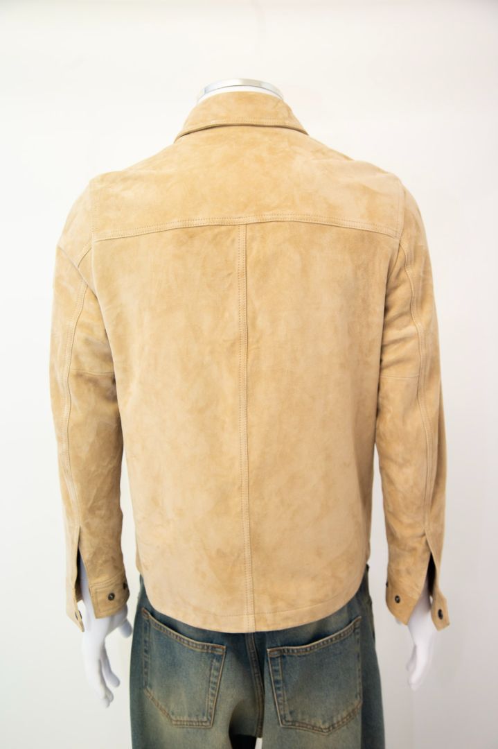 Belstaff Suede Leather Jacket Beige S