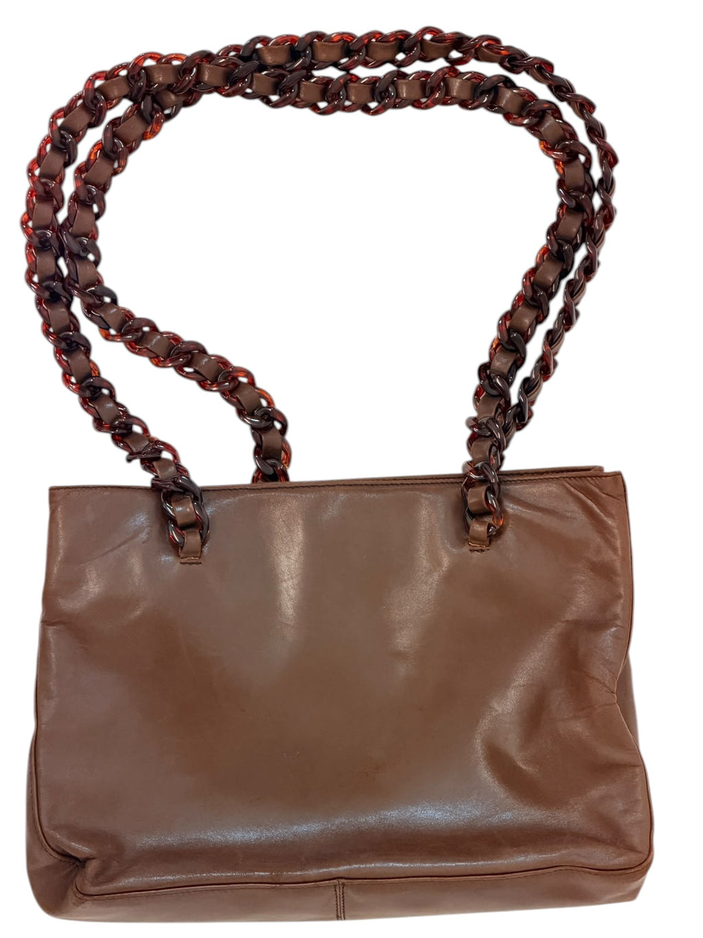 Prada Chain Strap Handbag Brown
