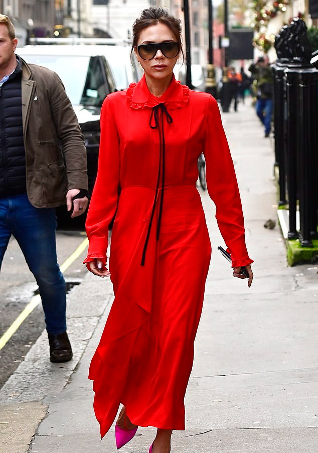 Victoria Beckham Dress Red 12