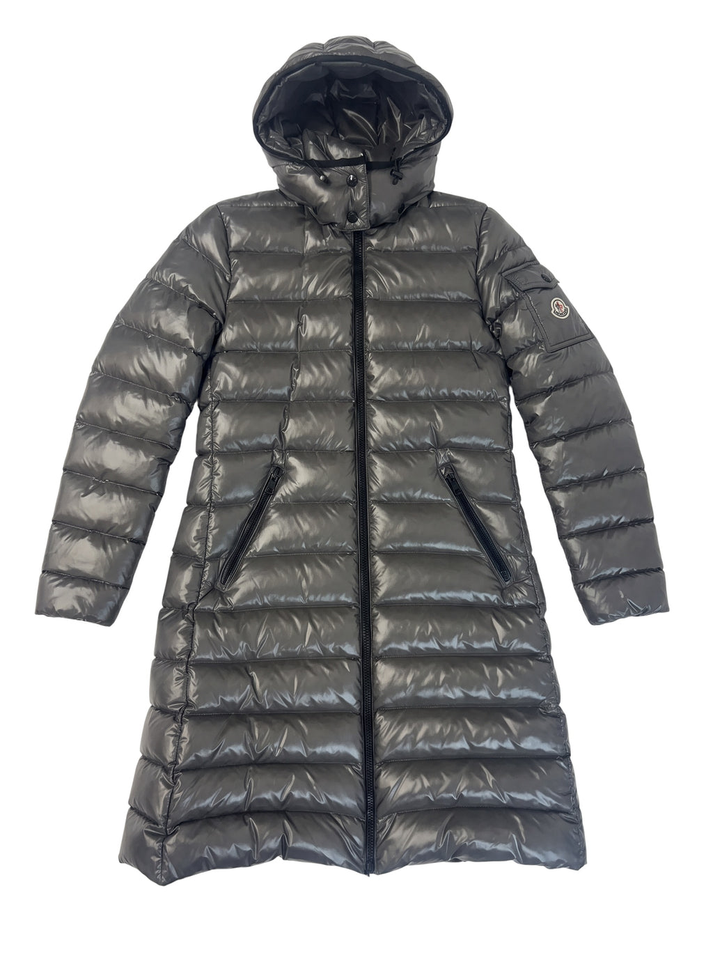 Moncler Hooded Padded Coat Grey 12