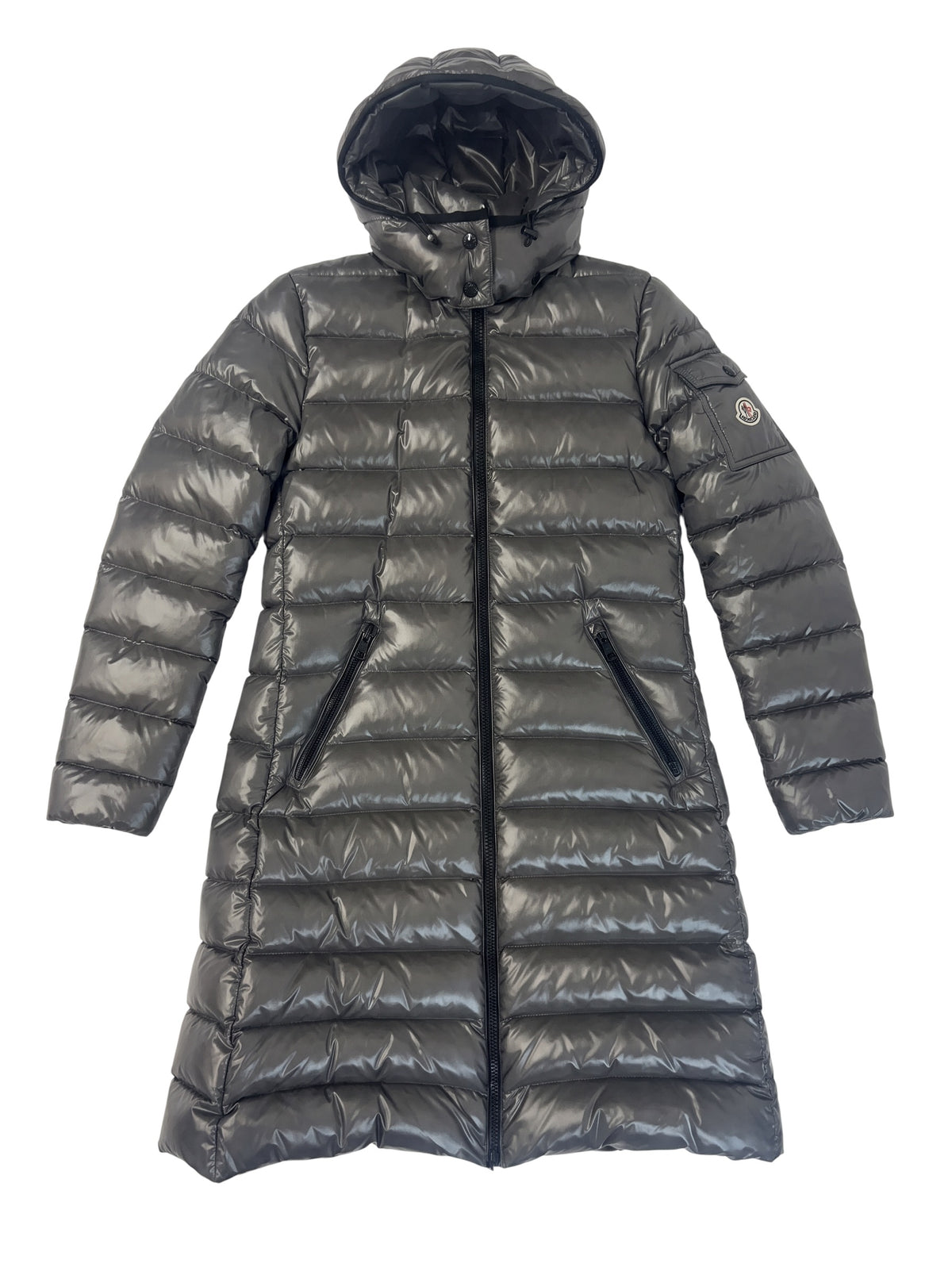Moncler Hooded Padded Coat Grey 12