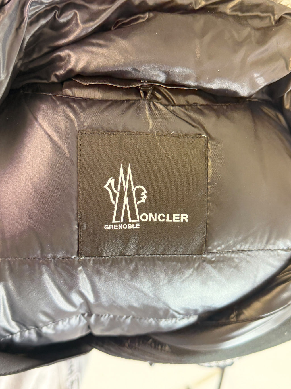 Moncler Fur Collar Ski Jacket Black/ White 8